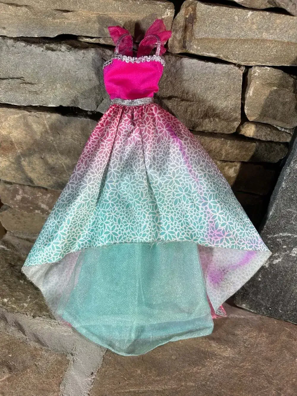 Fashion Doll Ball Gown pink and Blue